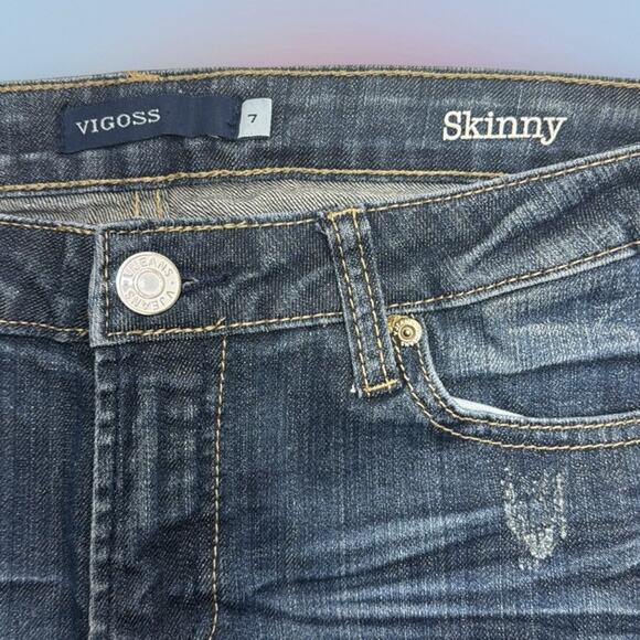 VIGOSS Women’s 7 SKINNY Blue Jeans - Picture 4 of 4